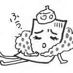 ファーを巻いたチラシちゃん